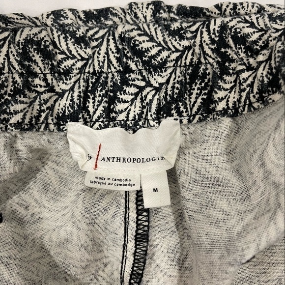Anthropologie Rhys Utility Linen Printed Jogger Pants Drawstring Medium - Picture 9 of 13